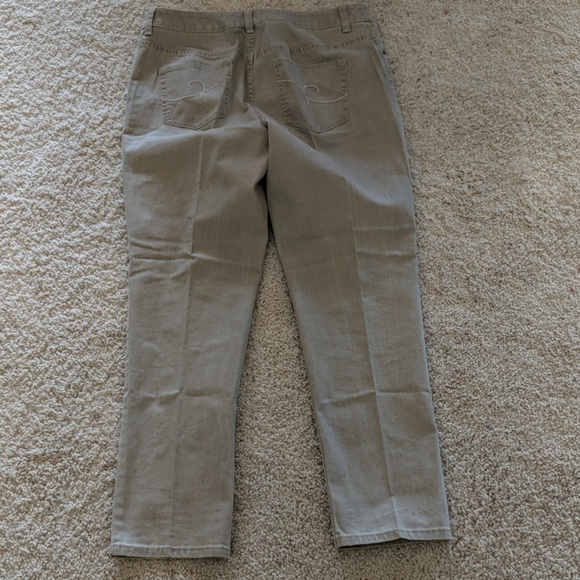 Chicos Additions size 1 taupe jeans - Picture 4 of 6